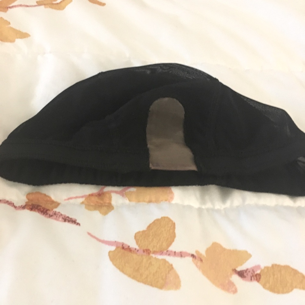 Black wig cap size L